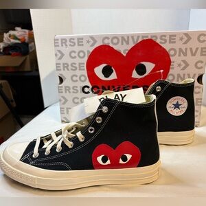 Converse PLAY Comme des Garçons Black All Star Chuck Taylor High Top